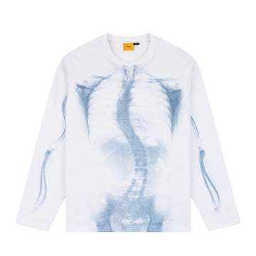 Wave Bones Terry LS Shirt - White