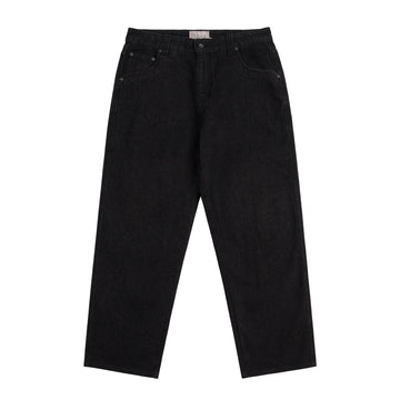 Relaxed Denim Pants - Black Washed