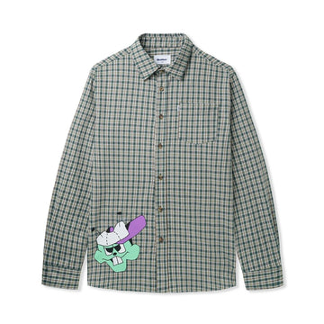 Bug Out Plaid Shirt - Forest Green