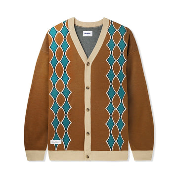 Diamond Knit Cardigan - Nutmeg