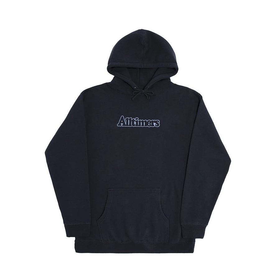 Tonal Embroidered Broadway Hoody - Navy