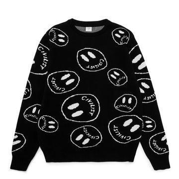 Smiler Knit Crew - Black