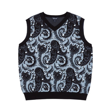 Paisley Vest - Grey