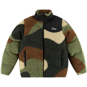Sherpa Puffer Jacket - Camo