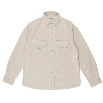 Double Pocket Overshirt - Oyster White