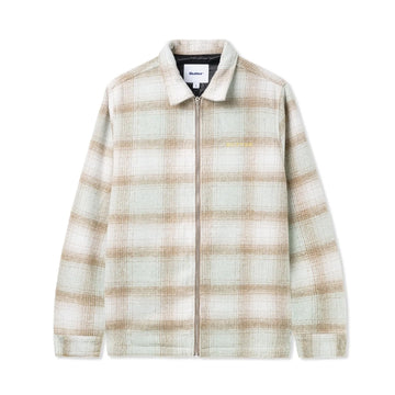 Heavy Weight Flannel Overshirt - Wheat/Moss