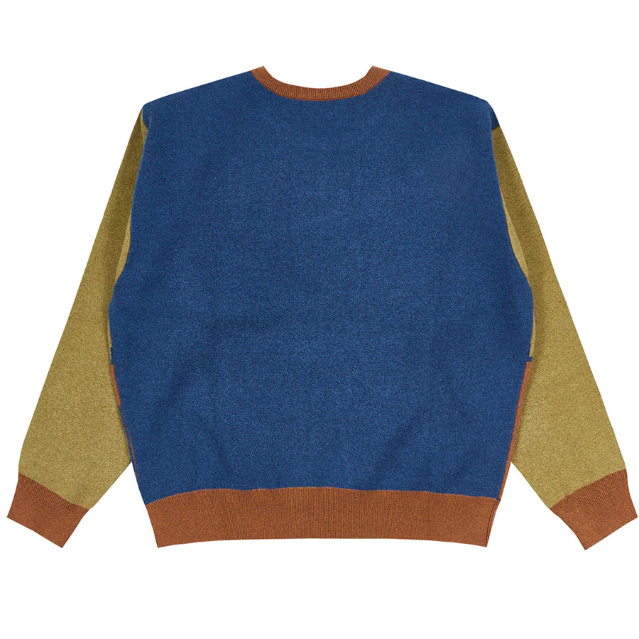 Old E Sweater - Navy/Green/Brown