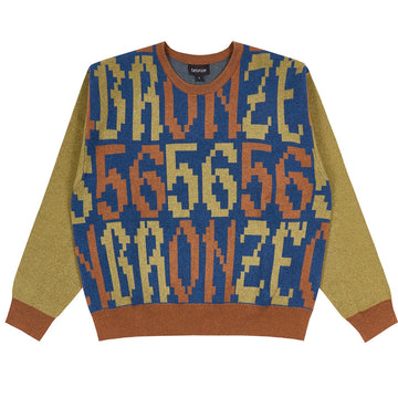 Old E Sweater - Navy/Green/Brown