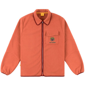 Crest Fleece Shirt - Sienna Red