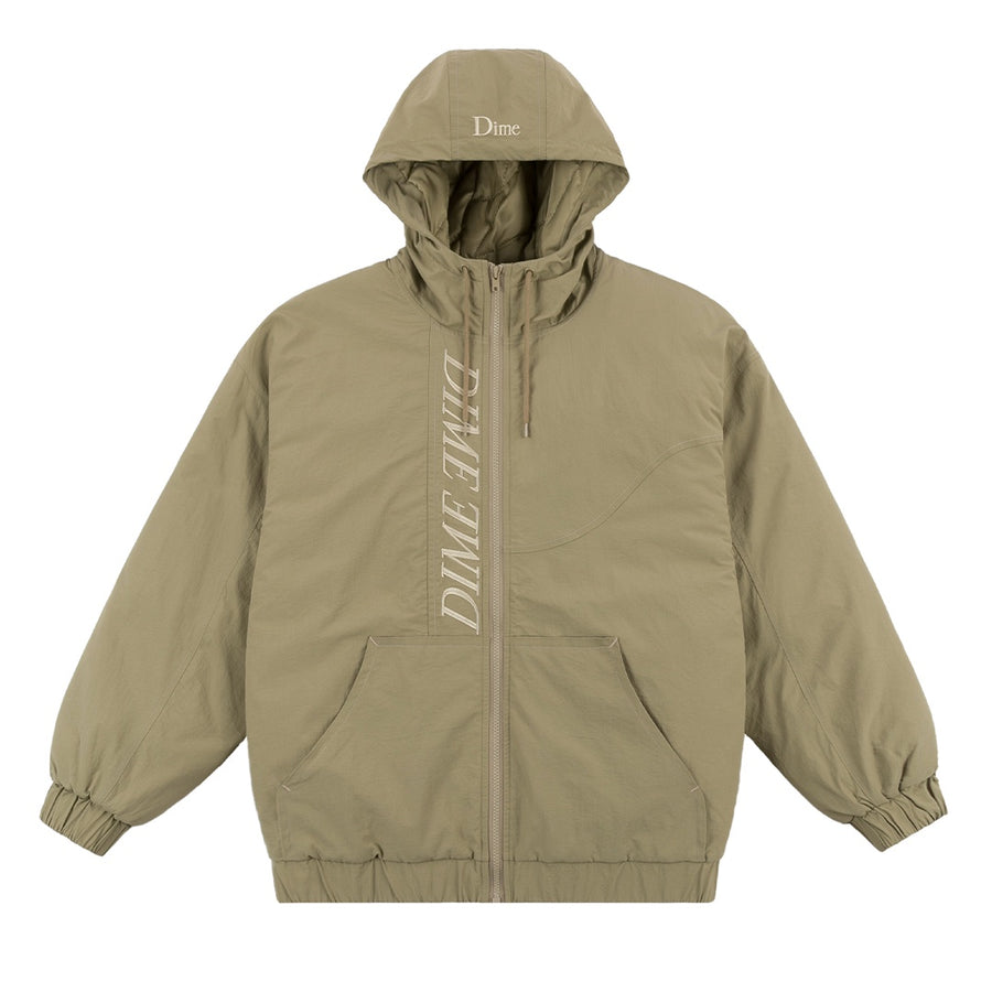 Quilted Hooded Jacket - Khaki