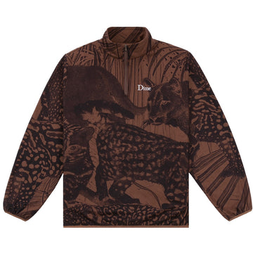 Safari Polar Zip Fleece - Sepia