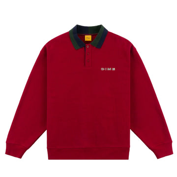 Dime Terry Rugby - Dark Cherry