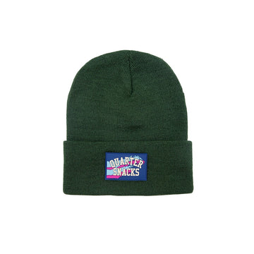 Rubber Lable Beanie - Forest Green