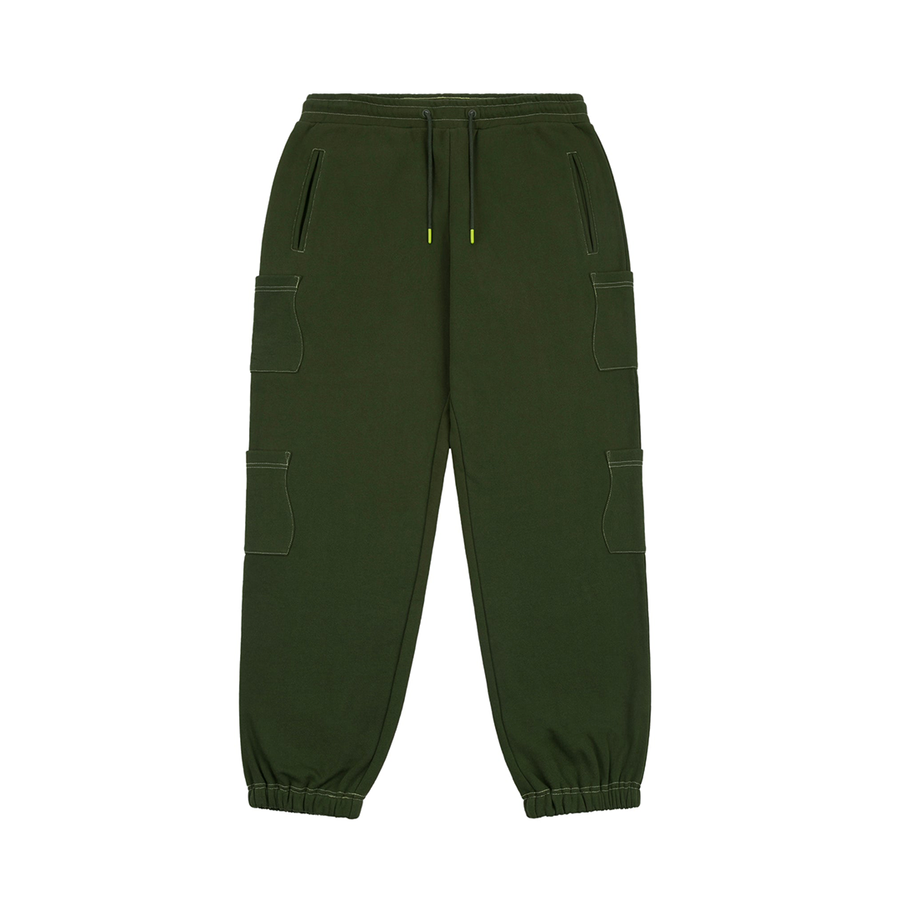 French Terry Pocket Pants - Forest