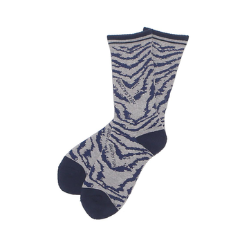 Wave Socks - Navy/Grey