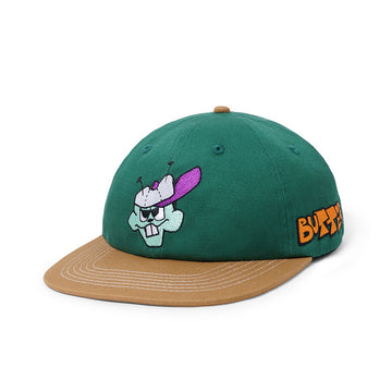 Bug Out 6 Panel Cap - Oak/Forest Green