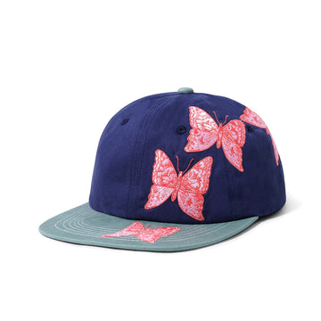 Butterfly 6 Panel Cap - Navy/Forest