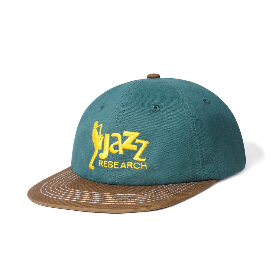Jazz Research 6 Panel Cap - Forest/Brown