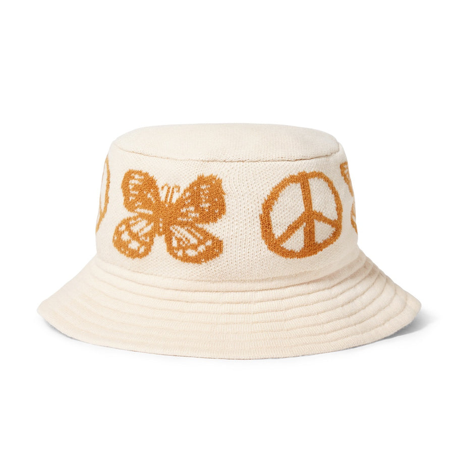 Tour Knit Bucket Hat - Cream