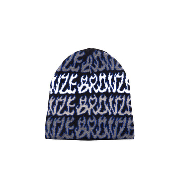 Flame Beanie  -  Black