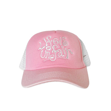 Doodle Trucker Hat - Pink/White
