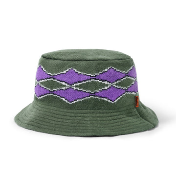 Diamond Knit Bucket Hat - Sage