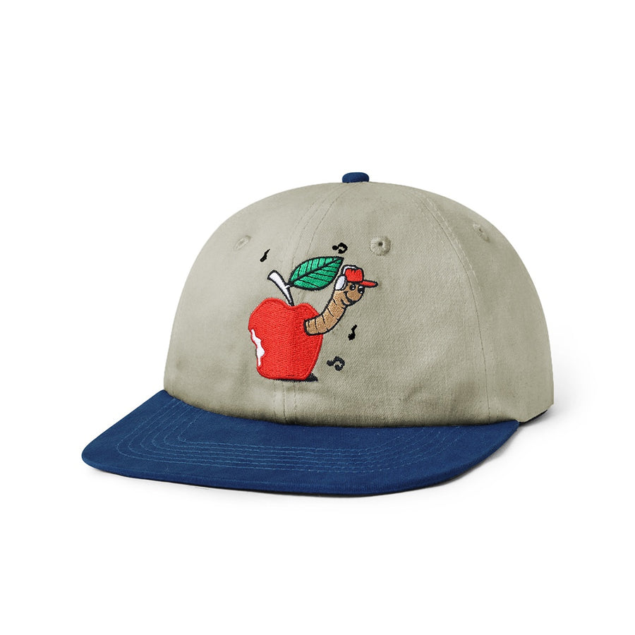 Worm 6 Panel Cap - Sage / Navy