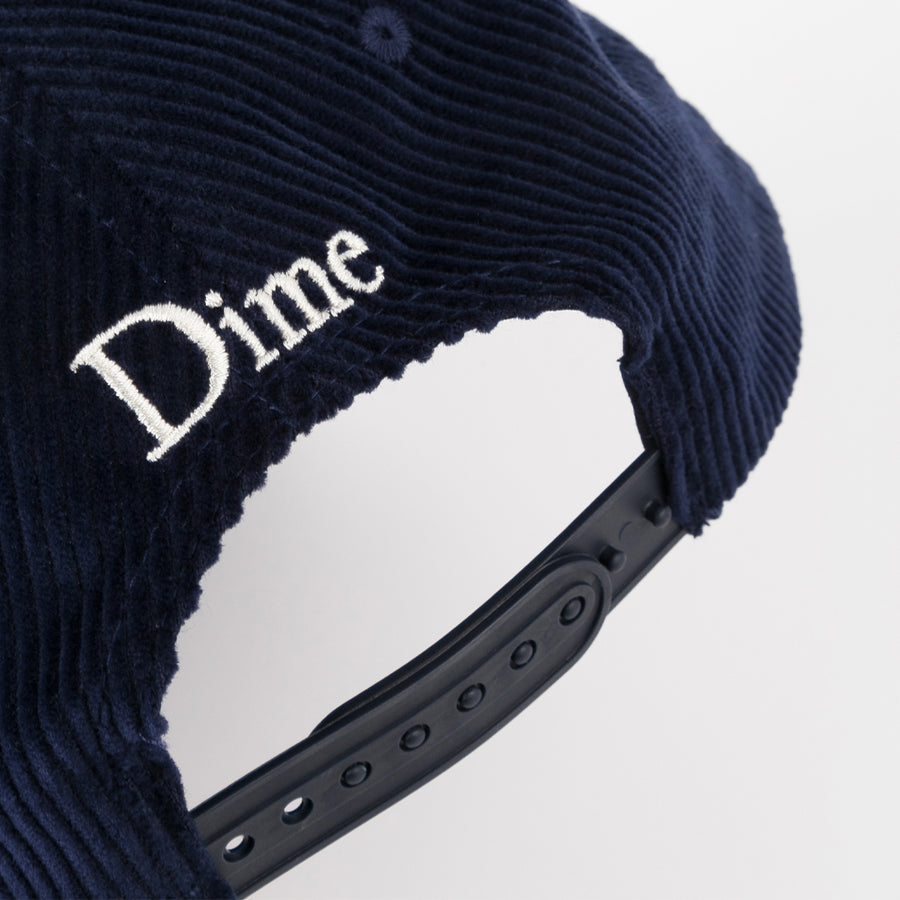 D Chenille Corduroy Cap - Navy