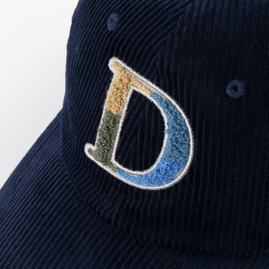 D Chenille Corduroy Cap - Navy