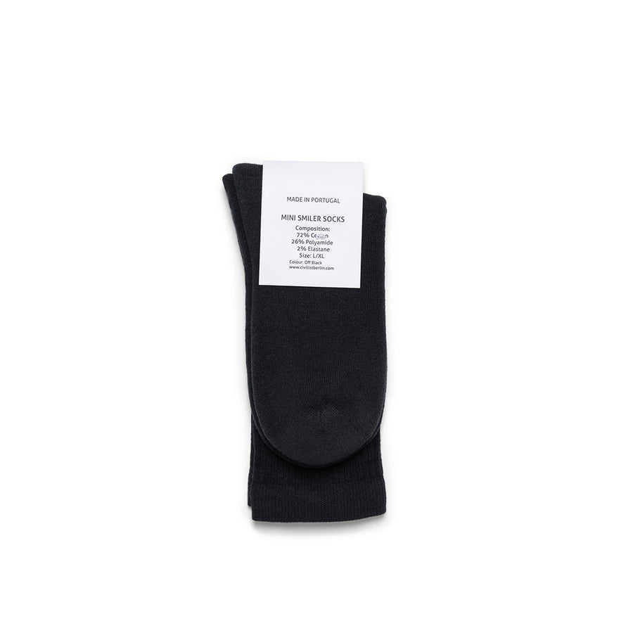 Mini Smiler Socks - Off Black 22