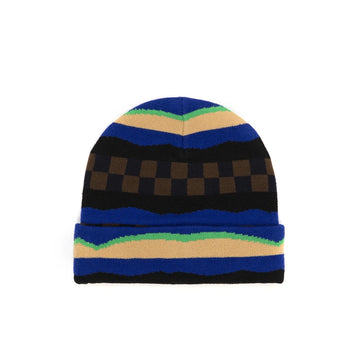 Checked In Beanie - Brown