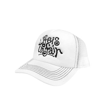 Doodle Trucker Hat - White/Black