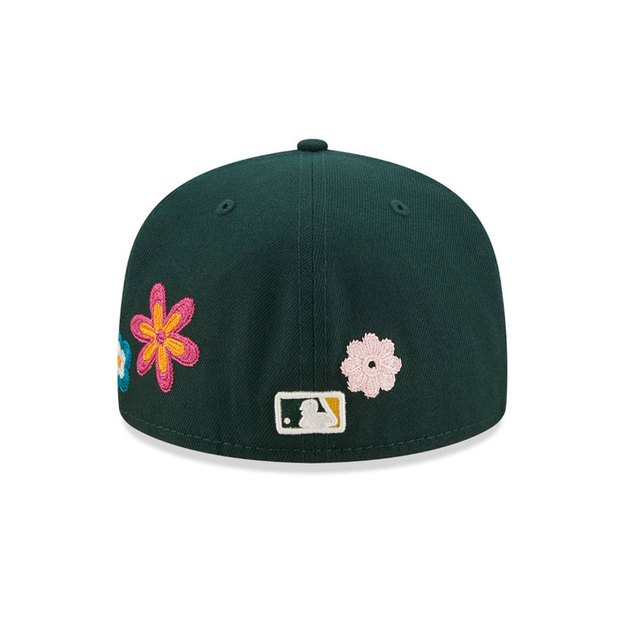 Oakland Athletics MLB Flower Green 59FIFTY Fitted Cap