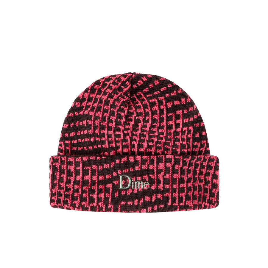 Classic Logo Warp Beanie - Raspberry