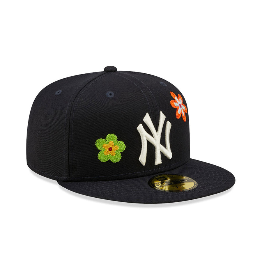 New York Yankees MLB Flower Patch Navy 59FIFTY Fitted Cap