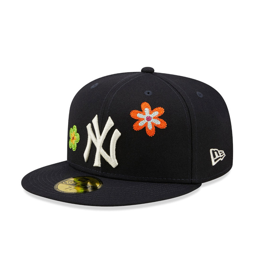 New York Yankees MLB Flower Patch Navy 59FIFTY Fitted Cap