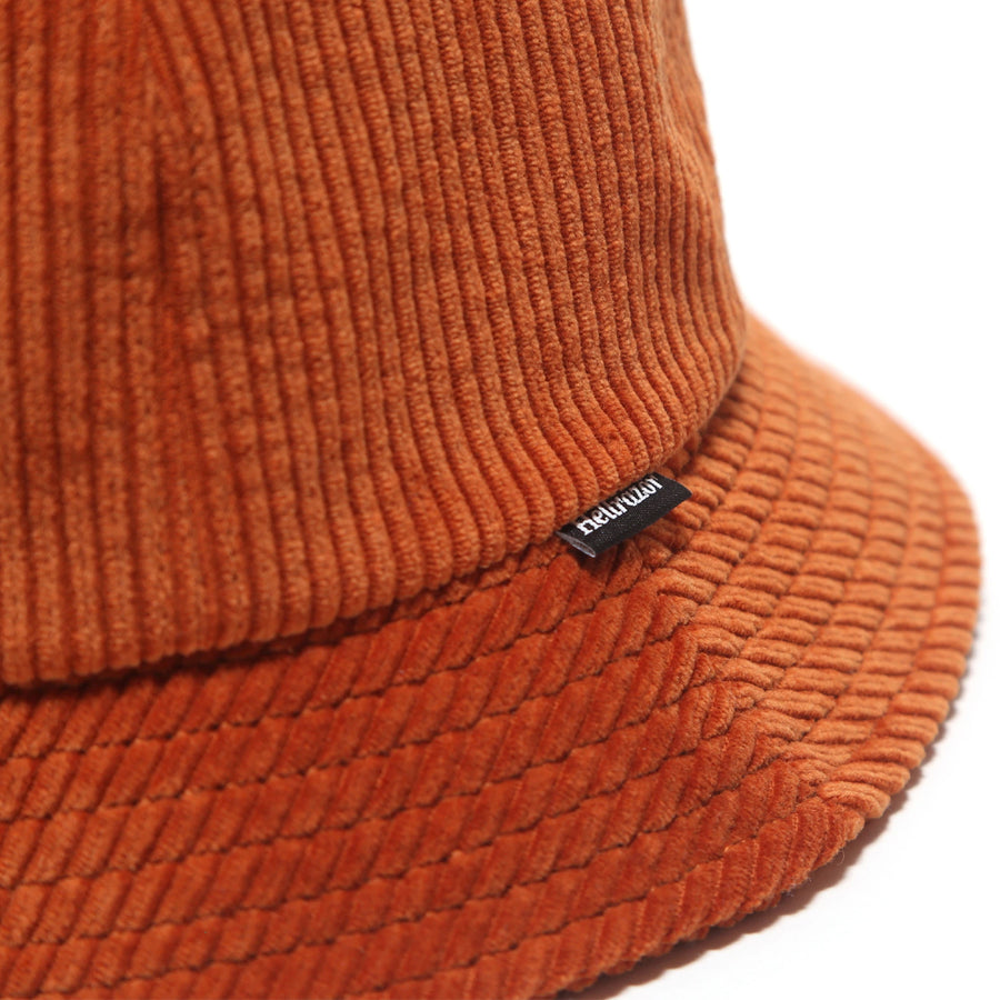Corduroy Bell Hat - Rust Orange