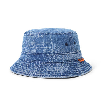 Web Denim Bucket Hat - Washed Indigo