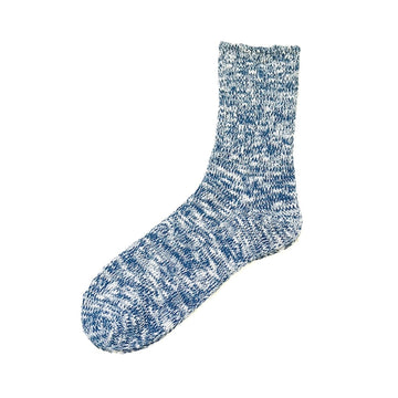 Slub Ripple Socks - Mid Blue