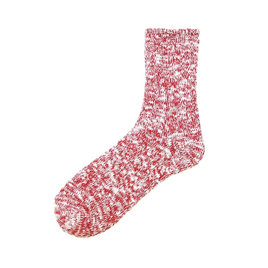 Slub Ripple Socks - Red