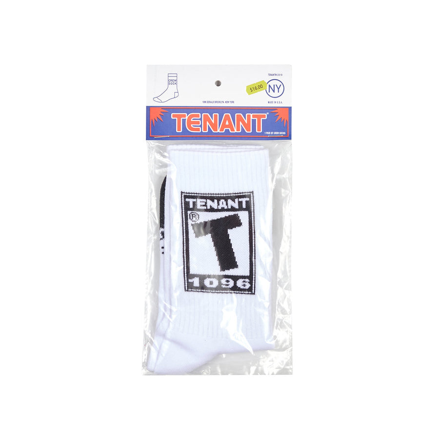 Teenage Crew Socks - White / Black