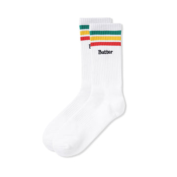 Stripe Socks - White