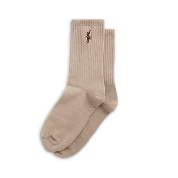 No Comply Socks - Sand/Brown