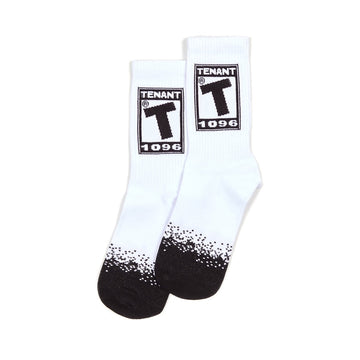 Teenage Crew Socks - White / Black