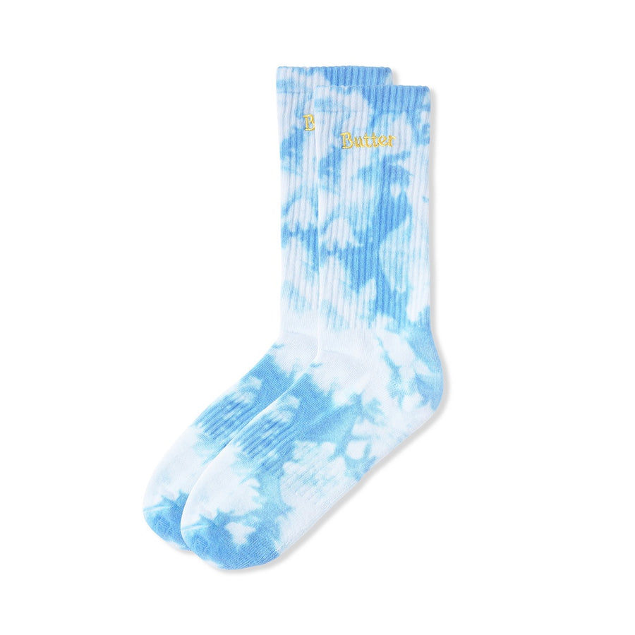 Logo Dye Socks - Sky Blue