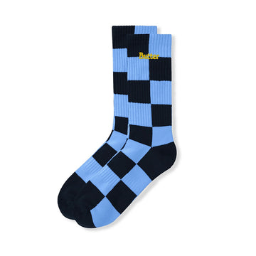 Checkered Socks - Navy / Slate