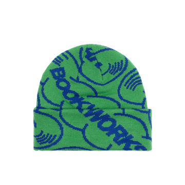 Record Logo Jacquard Beanie - Green