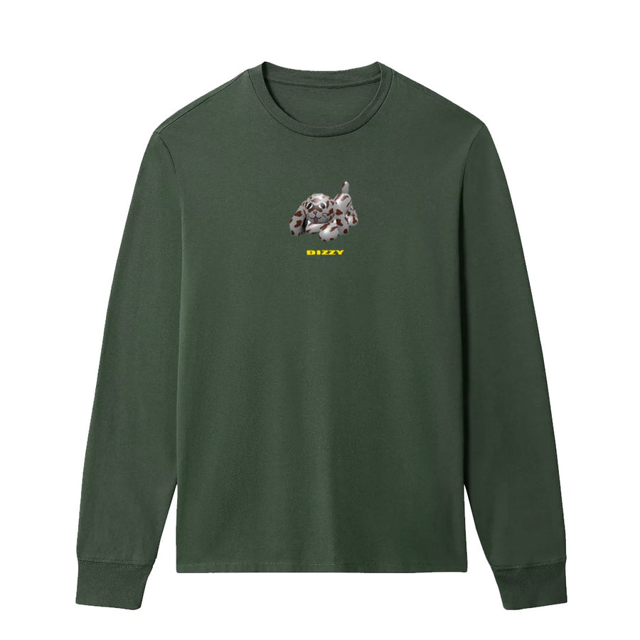 Dog Long Sleeve Tee - Green