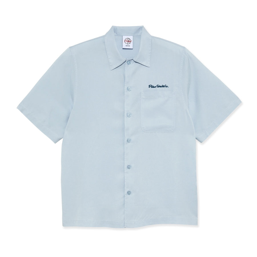 Dual Personality Bowling Shirt - Light Blue/Navy