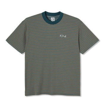 Stripe Shin Tee - Teal